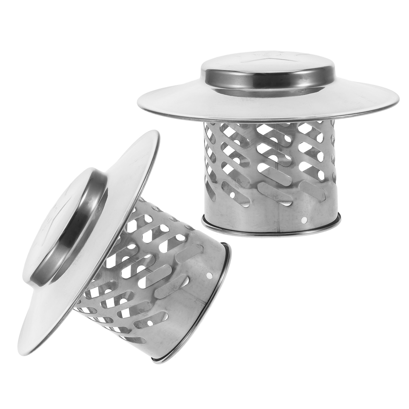 Screen Top Mesh - 2Pcs Stainless Steel Chimney Cap Round