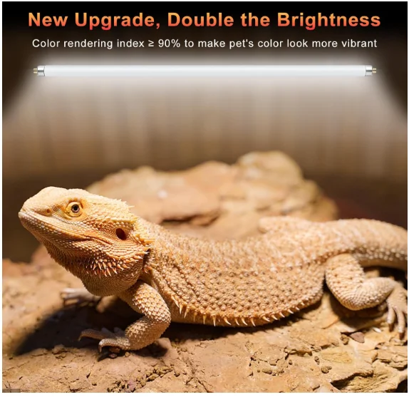2 Pack 8W T5 UVB 10.0 Reptile  - Vitamin D3 Reptile review and price