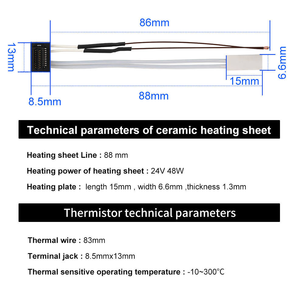 Heating Tube For Bambu Lab A1  - Ceramic Heat Emitter review and price
