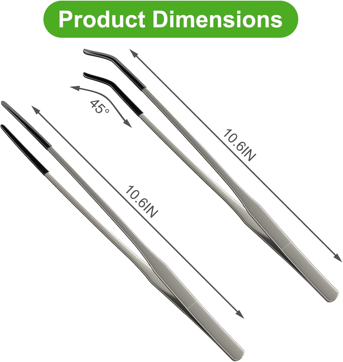 2 Pcs Extra Long Stainless Ste - Feeding Tong Stainless review and price